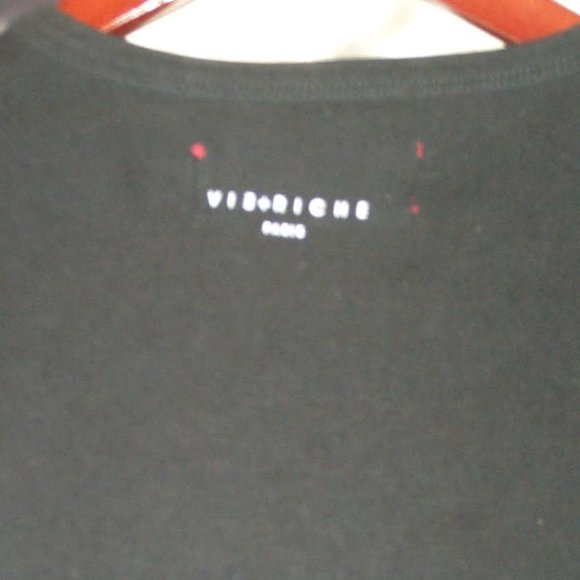 VIE+RICHE PARIS Color-Block Silver Sequin T-shirt - Picture 4 of 8